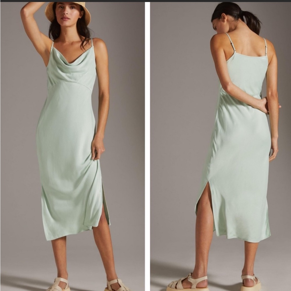 By Anthropologie Elyse Bias Slip Dress
